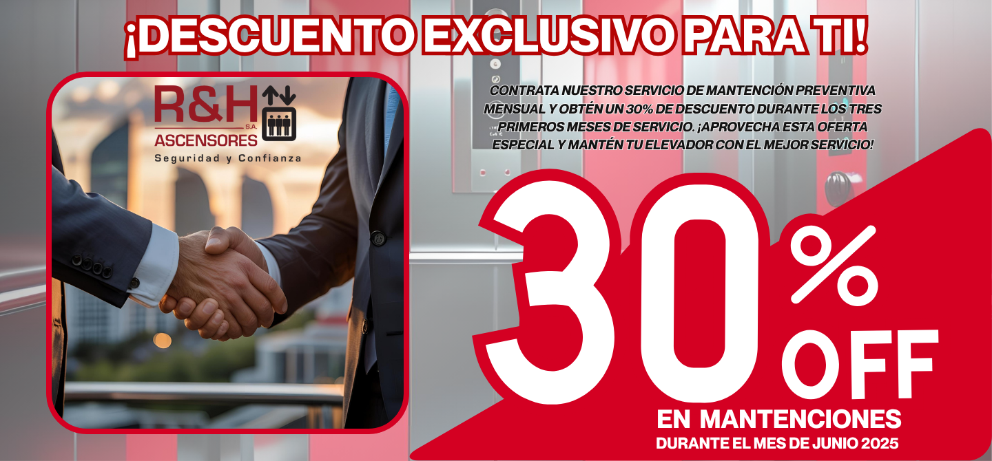 Descuento exclusivo mantenciòn de ascensores julio 2025